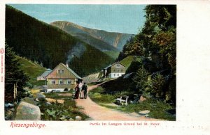 Czech Republic Riesengebirge Partie im Langen Grund bei St. Peter Postcard 08.76