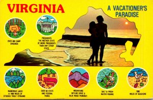 Virginia A Vacationer's Paradise With Map and Multi View