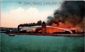 Seattle, Washington - The Fireboat Duwamish in Action - c1908