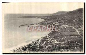 Old Postcard Menton Garavan and View from the Italian Border