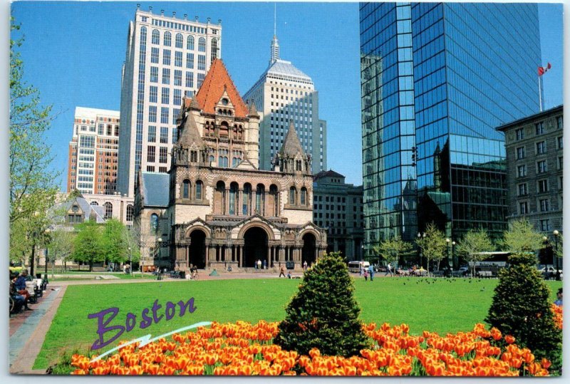 Postcard - Trinity Church On Copley Square - Boston, Massachusetts