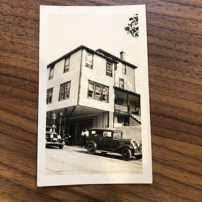 1920-30S RPPC, TABLE ROCK INN, TOP OF BACKBONE MOUNTAIN, MD - WOMAN CAR AUTO OIL
