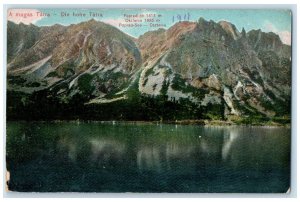 1911 View of Magas Tatra Die Hohe Tatra Slovakia Antique Posted Postcard