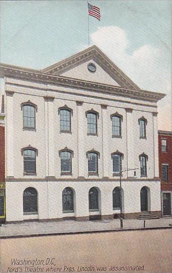 Washington DC Ford's Theatre Where Lincoln Was Assassinated