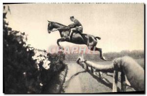 Postcard Modern Army Cavalier l & # 39entrainement Horse