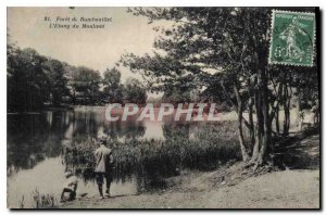 Old Postcard Foret de Rambouillet L'Etang du Reel