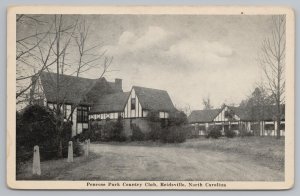 Reidsville North Carolina~Penrose Park Golf & Country Club~Tudor Style~1930s B&W