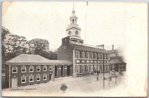 Independence Hall Philadelphia Pennsylvania PA Street View Antique Postcard