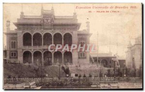 Old Postcard Brussels World Fair in 1910 Palais De L & # 39Italie