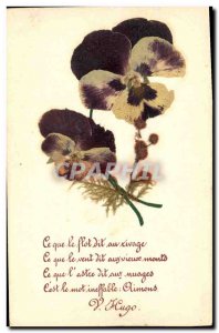 Old Postcard Dried Flowers