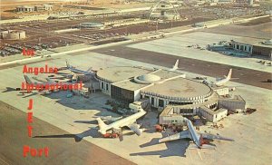 Los Angeles California 1950 International Airport Postcard Mitock & Sons 21-7507