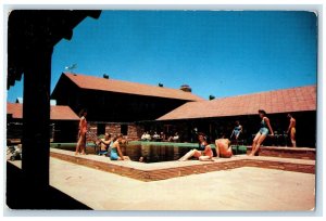 c1960 Ox Bow Lodge Exterior Building Sandstone Payson Arizona Vintage Postcard