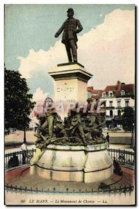 Old Postcard Le Mans Monument Chanzy Militaria