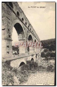 Old Postcard Pont Du Gard Roman Aqueduct