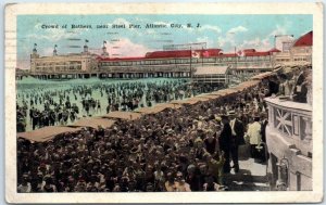 Postcard - Crowd of Bathers - Atlantic City, New Jersey