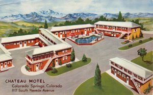 Postcard Chateau Motel in Colorado Springs, Colorado~129479