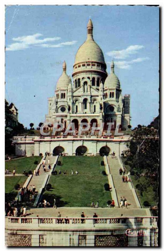 Postcard Modern Paris The Sacre Coeur Basilica