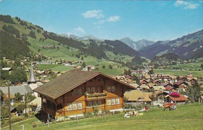 Switzerland Zweisimmen Panorama