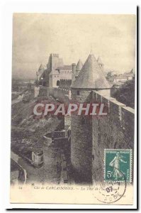 Carcassonne Old Postcard Tower of & # 39Inquisition