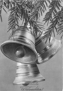 BG3733   christmas tree bell weihnachten  germany greetings