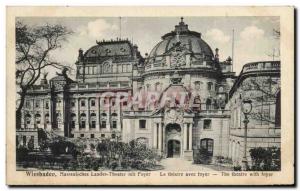 Old Postcard Wiesbaden Nassauisches moors thousand Theater Foyer The Theater ...