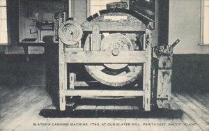 Rhode Island Pawtucket Slaters Carding Machine 1793 At Old Slater Mill Artvue