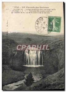 Old Postcard Cantal Cascade Verinnes