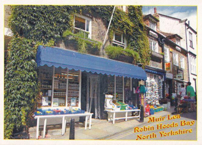 Robin Hoods Bay Kodak Camera Shop Jam Jars Vegetables Yorkshire Postcard