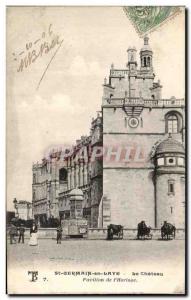 Postcard Old St Germain en Laye The castle Pavilion of & # 39horloge