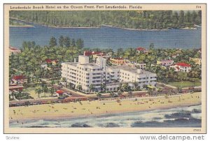 Lauderdale Beach Hotel on the Ocean Front, Fort Lauderdale, Florida, PU-1945