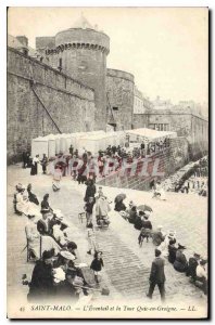 Old Postcard Saint Malo's Fan and Quic Tour Groigne