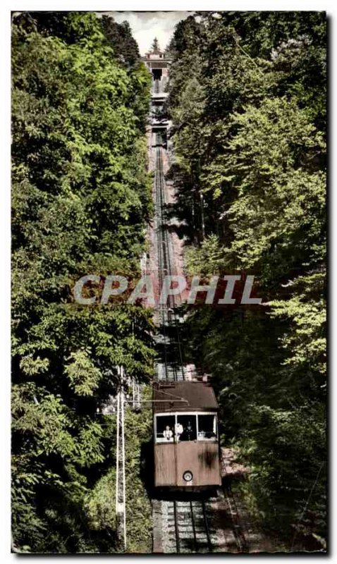 Old Postcard Baden Baden Drahtseilbahn mit Merkur Station