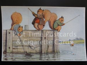 Margaret Tempest: FISHING c1938 showing Animal Characters - No.52/6467