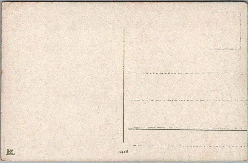 Vintage 1910s Egypt Postcard Plan Du CANAL DE SUEZ De Lesseps Statue 