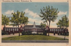 Postcard Waynesboro High School Waynesboro PA