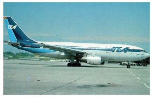 Trans European Air Ways Airbus A 300 B1 Airplane Postcard