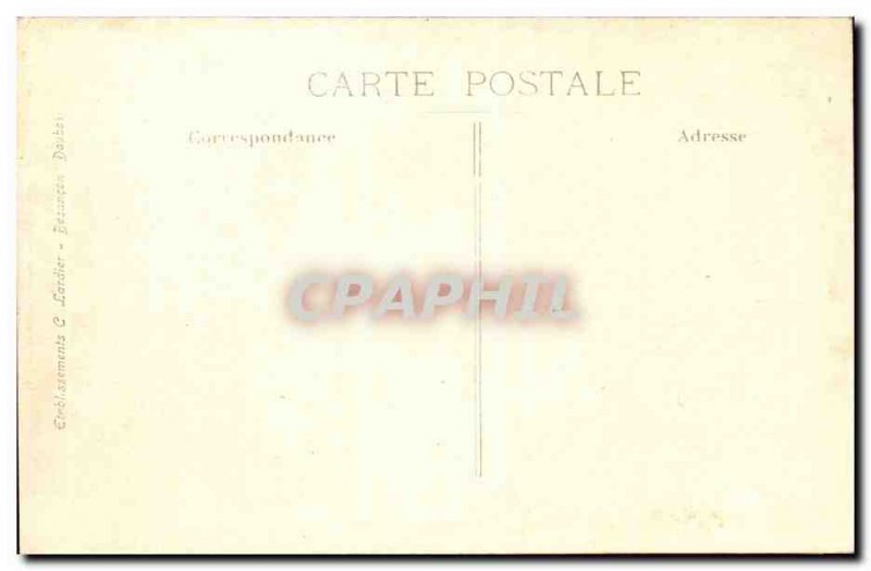 Besancon Old Postcard Square Castan Black Gate and St John Cathedral