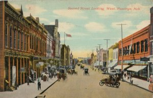 HASTINGS , Nebraska, 1900-10s ; Second Street Looking West