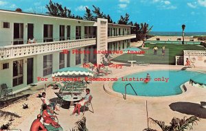 FL, Riviera Beach, Florida, Tahiti Motel, Swimming Pool, Dexter Press No 11581C