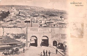 Market Place Gibraltar Postcard.