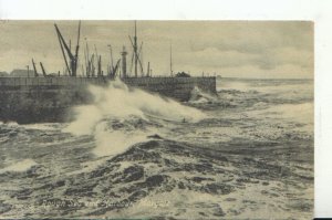 Kent Postcard - Rough Sea and Harbour - Margate - Ref 19246A