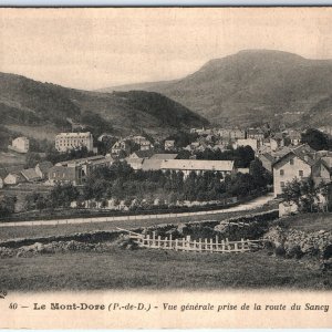 c1900s Le Mont-Dore, Puy-de-Dome, France Collotype Photo Postcard Sancy Road A81