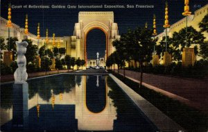 Court Of Reflections Golden Gate International Expo 1939 San Francisco Califo...