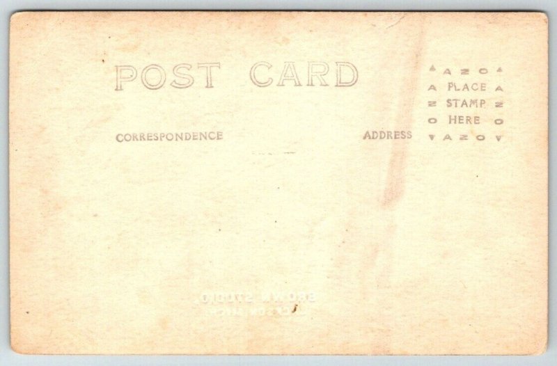 RPPC  Brown Studios  Jackson  Michigan  - Real Photo Postcard  c1920