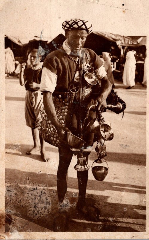 Morocco Types Un Beau Guerrab Traveling Merchant Photo