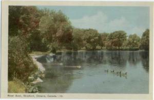 River Avon, Stratford, Ontario, Canada, PECO White border