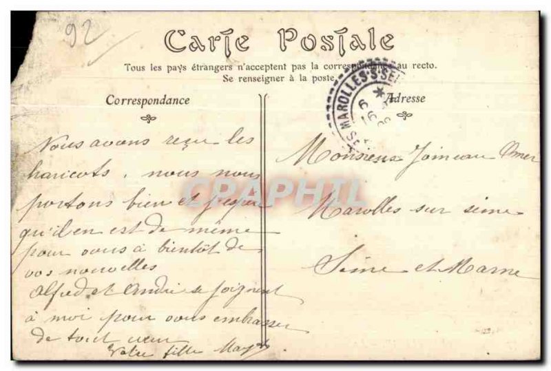 Courbevoie - The Square - Old Postcard