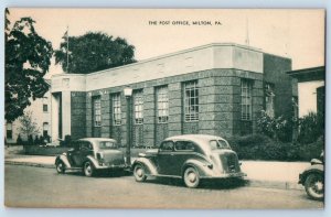Milton Pennsylvania PA Postcard The Post Office Building Exterior c1920s Antique
