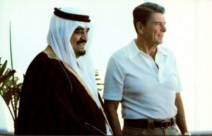 President Ronald Reagan and Crown Prince Fahd Of Saudi Arabia At North-South ...