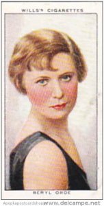 Wills Cigarette Card Radio Personalities 2nd Series No 32 Beryl Orde